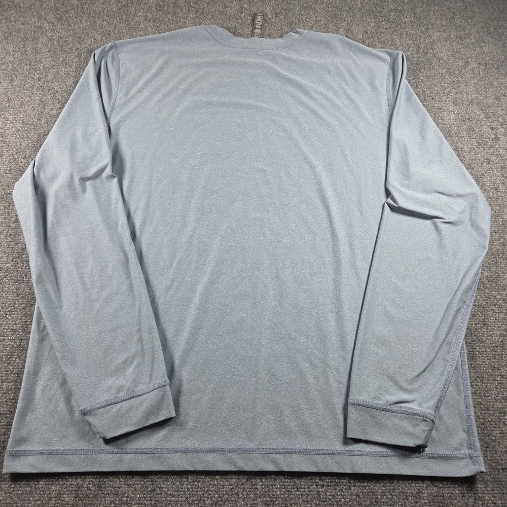 Vuori Mens XL Uluwatu Performance Tee Blue Heather V190 Training Shirt LS - Picture 6 of 6